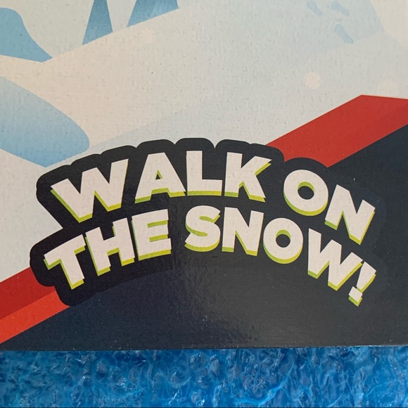 Snow Prints NIP w/ Orange Shoe Straps - Picture 11 of 11